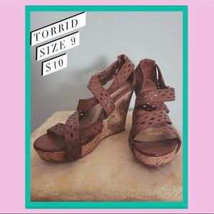 Brown Wedge Sandals